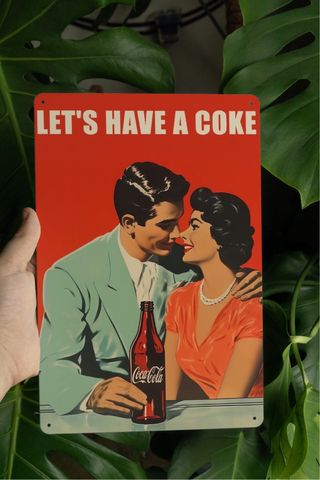 Cartello Coca Cola stile vintage