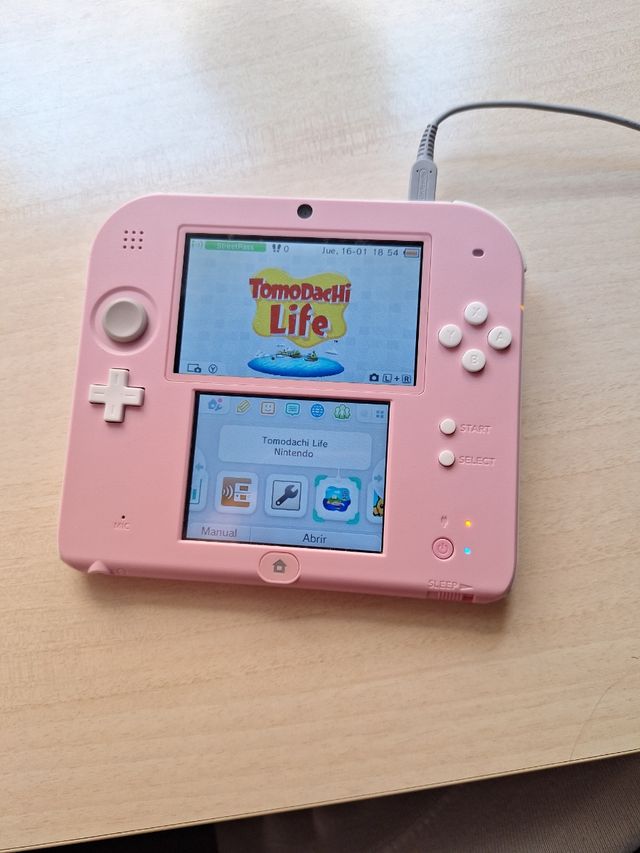NINTENDO 2DS ROSA + 6 JUEGOS