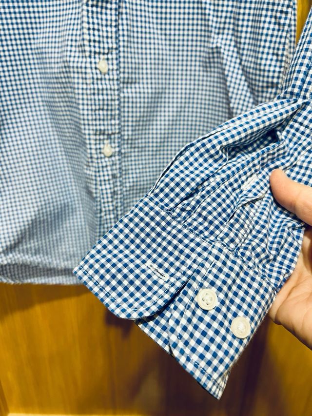 Camisa UNIQLO vichy azul - Talla XS