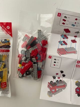 2 sets mini blocks juego de piezas construir