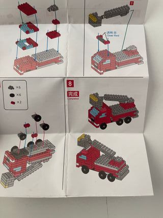 2 sets mini blocks juego de piezas construir