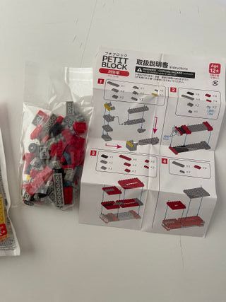 2 sets mini blocks juego de piezas construir