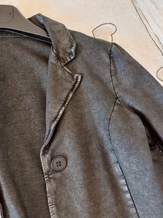 Giacca similpelle nera