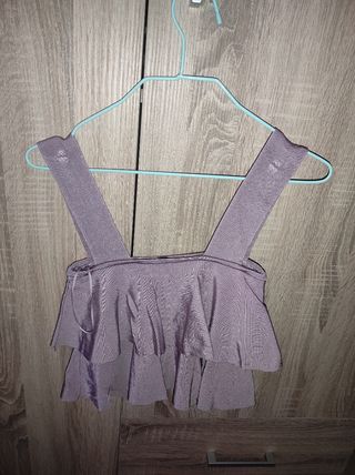 Top Zara morado 