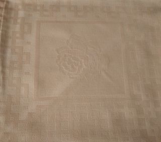 2 Servilletas lino rosa palo, vintage