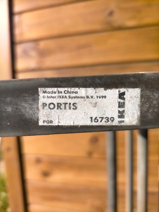 Perchero IKEA Portis - Metal Gris