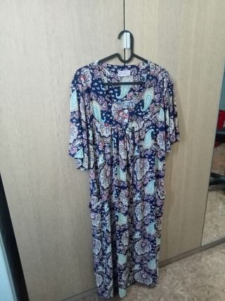 Bata larga estampada XXL