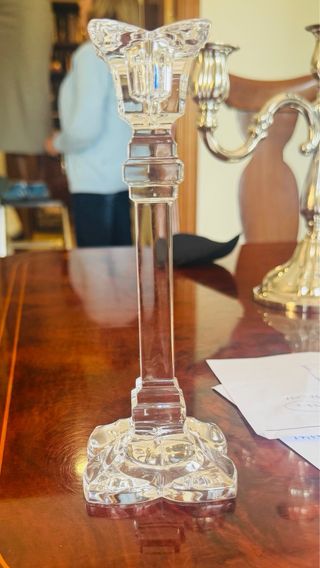 Candelabro cristal transparente