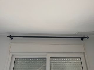 Barra cortina extensible negra  D28, 160-300cm