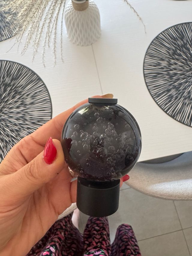 2 bolas cristal negro