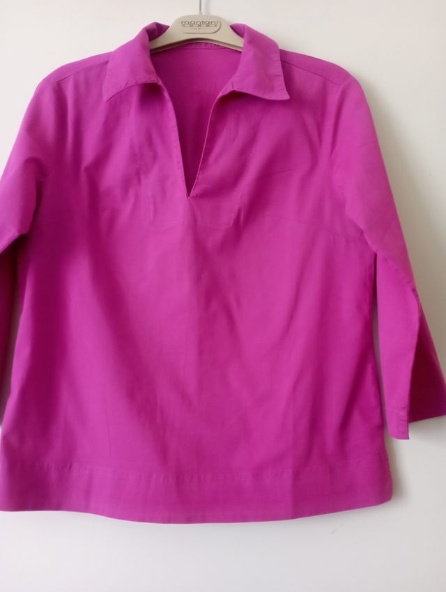Blusa rosa manica 3/4
