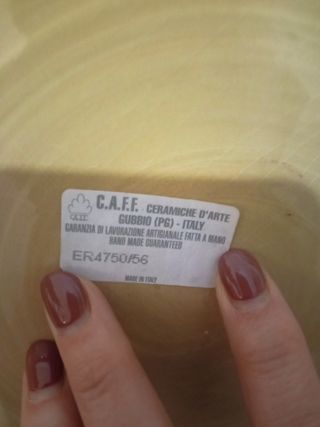 Piatto frutta ceramica vintage