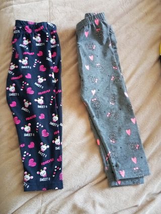 2 paia di leggings