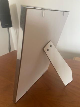 3 Marcos de fotos: 2 cristal, 1 plata