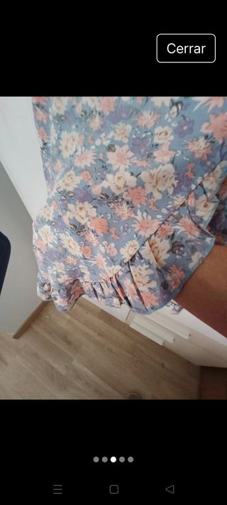 Falda pantalón floral azul