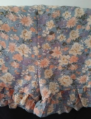 Falda pantalón floral azul