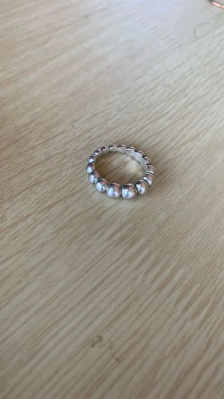 Anillo plata 925 bolitas artesano, regalo pulsera