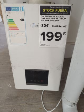Calentador agua gas natural 11L