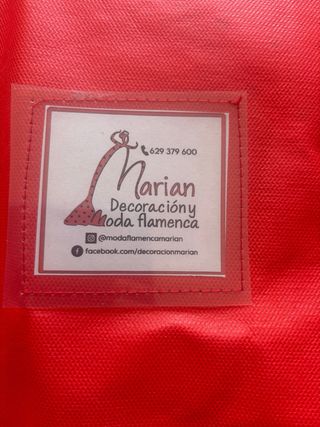 Vestido Flamenca blanco con lunares negros