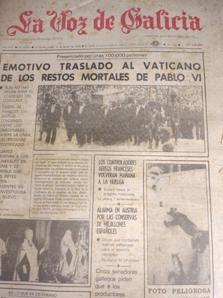 Periódicos antiguos La Voz de Galicia