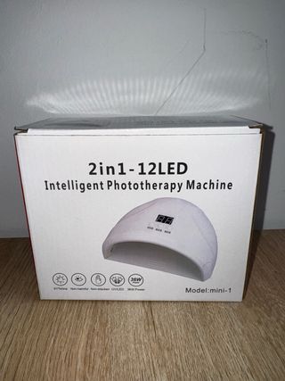 2in1-12LED lampara de uñas