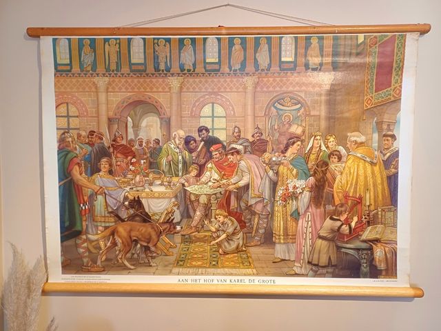 Mural vintage Holanda medieval