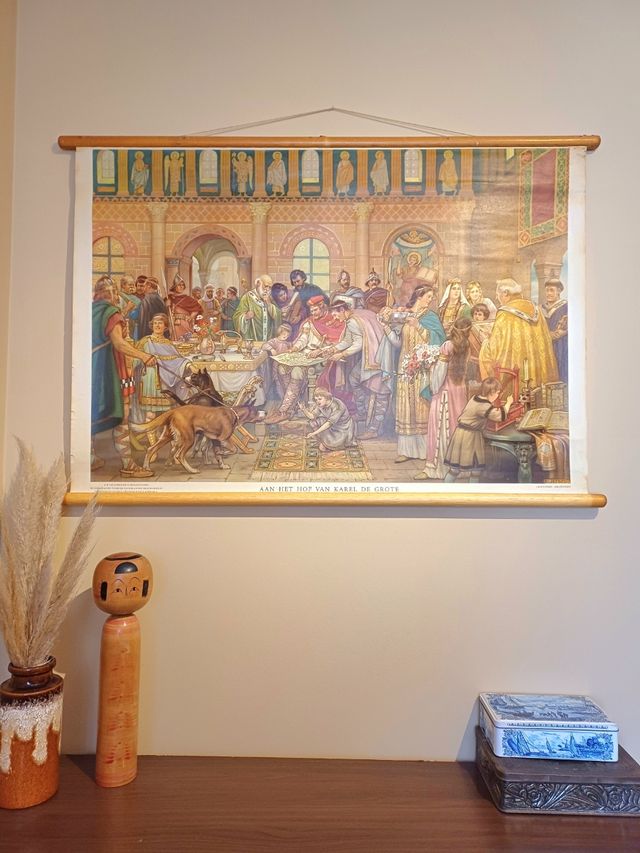 Mural vintage Holanda medieval