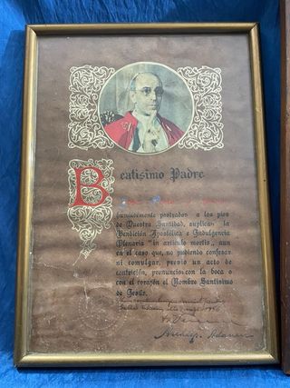 2 Cuadros Papa Pio XII antiguos ¡OFERTA!