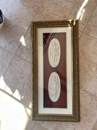 Marcos dorados antiguos - 2 uds