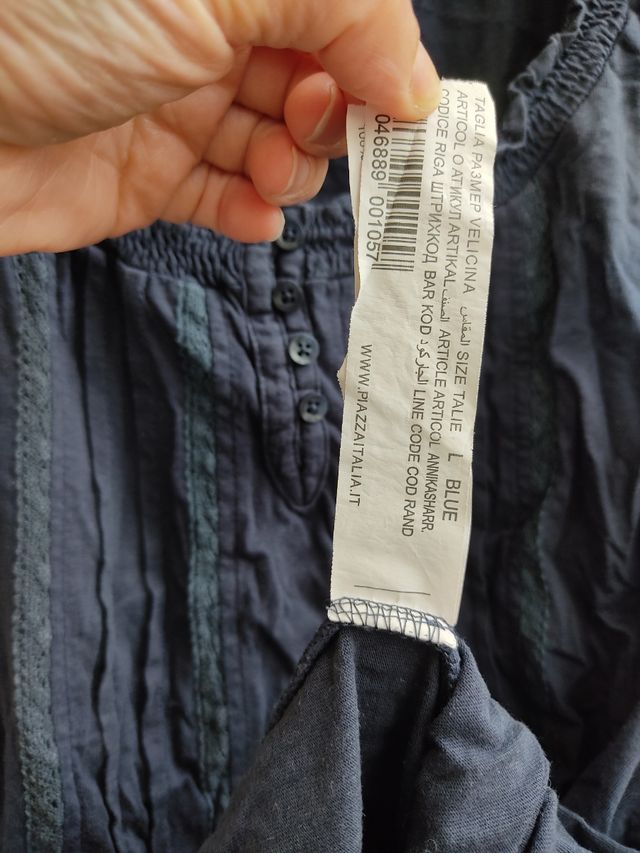 Maglia Piazza Italia L blu