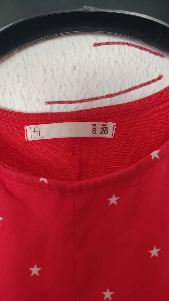 Camiseta roja Kiabi niña talla S