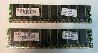 Ram Memoria RAM 1GB DDR 400MHz PC-3200 U-DIMM