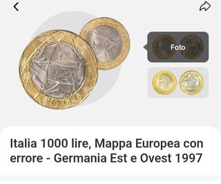  1monete 1000 lire Italia