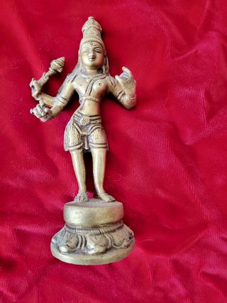 Estatuilla bronce diosa hindú