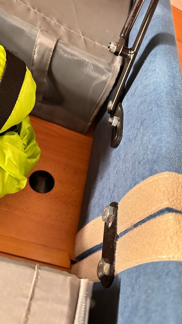 Cama matrimonio Eurocanapé azul