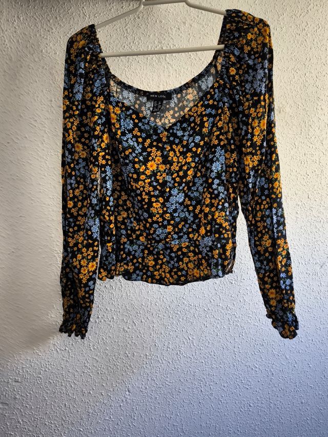 Blusa flores New Look T-5