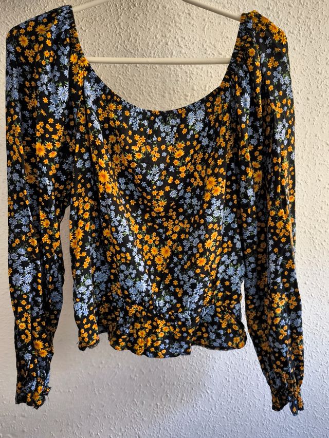 Blusa flores New Look T-5