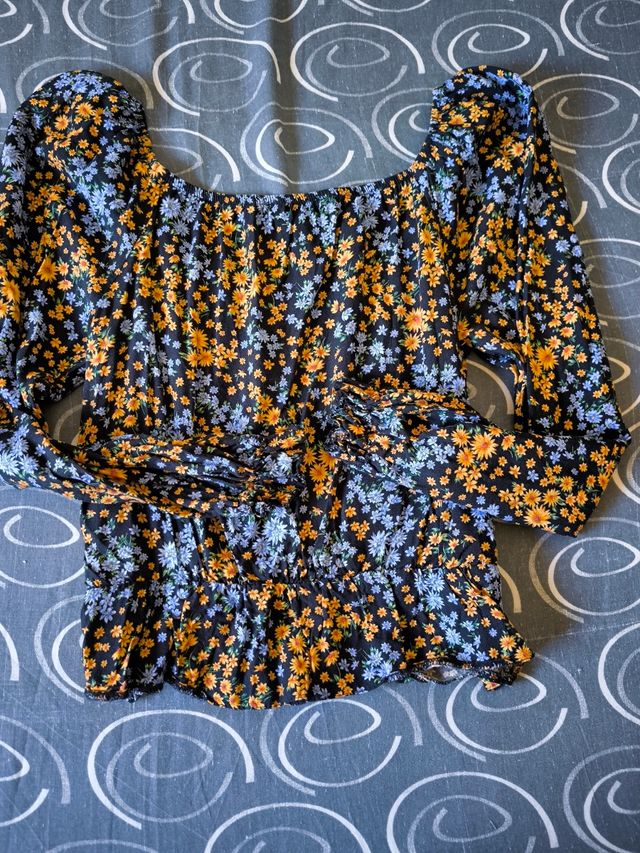 Blusa flores New Look T-5