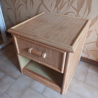 Comodino vimini vintage