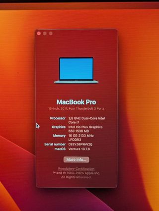 Macbook Pro 13" Touch Bar (2017)