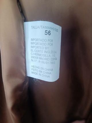 Chaqueta ante marrón Renoir