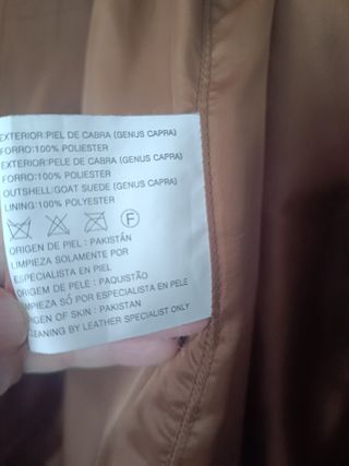 Chaqueta ante marrón Renoir