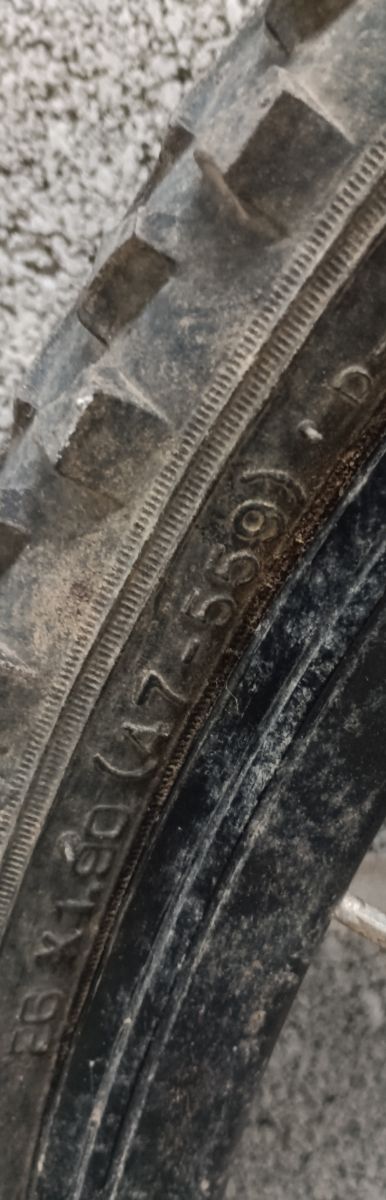 Rueda bici 26" usada trasera venta en persona