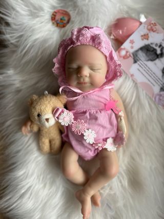 Bebe reborn silicona flexible platino