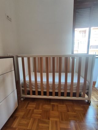 Cuna colecho bebé - blanca/natural Doco Cotinfant