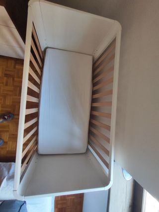 Cuna colecho bebé - blanca/natural Doco Cotinfant