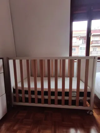 Cuna colecho bebé - blanca/natural Doco Cotinfant