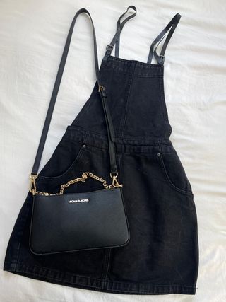 Peto falda vaquero negro Stradivarius mono kimono