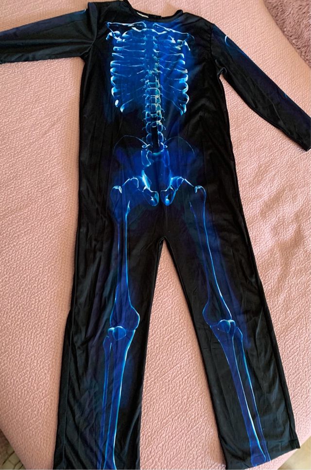 Disfraz esqueleto talla 7-10 años