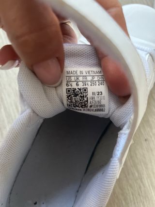 Zapatillas Adidas blancas - talla 39